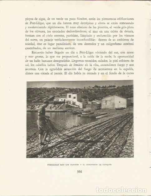 Otros art&iacute;culos de coleccionismo en papel: LAMINA 25223: Playa de Port Lligat - Josep Pla
