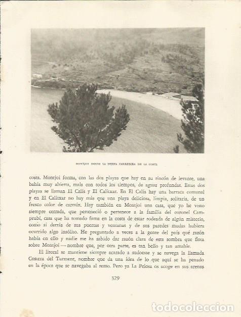 Otros art&iacute;culos de coleccionismo en papel: LAMINA 25238: Vista de Montjoi - Josep Pla