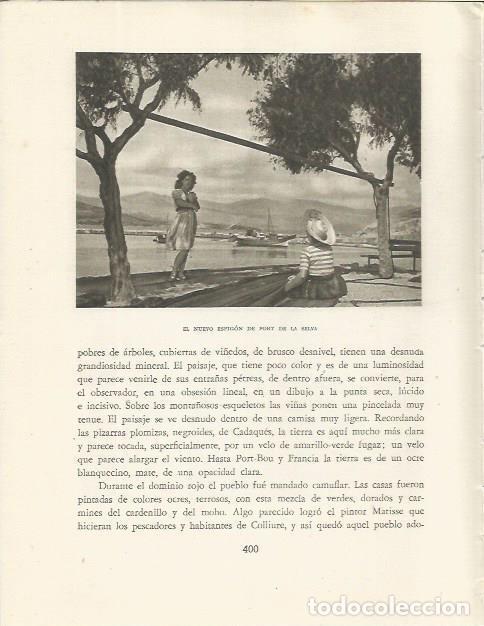 Otros art&iacute;culos de coleccionismo en papel: LAMINA 25259: Espigon de Port de la Selva - Josep Pla