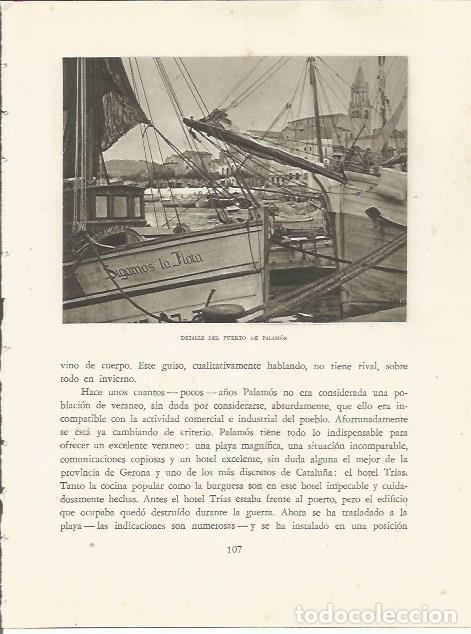 Otros art&iacute;culos de coleccionismo en papel: LAMINA 25128: Puerto de Palamos - Josep Pla