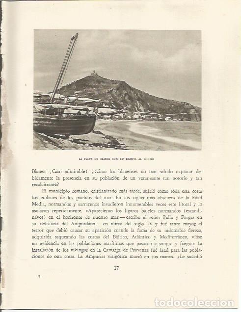 Otros art&iacute;culos de coleccionismo en papel: LAMINA 25091: Playa de Blanes - Josep Pla