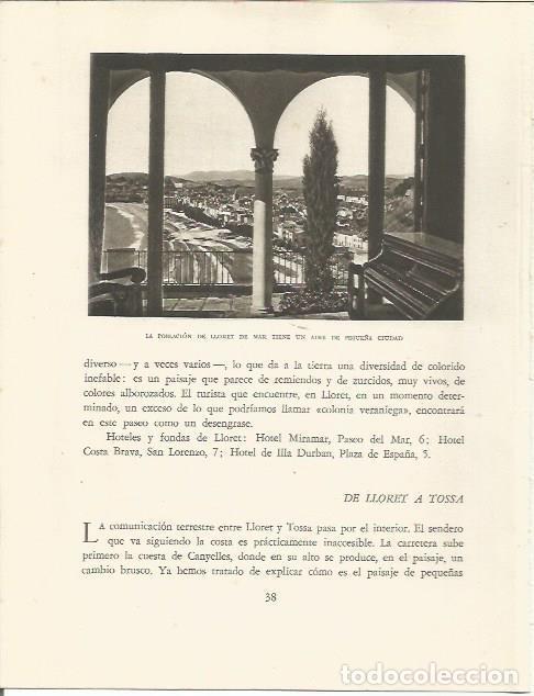 Otros art&iacute;culos de coleccionismo en papel: LAMINA 25101: Vista de Lloret de Mar - Josep Pla