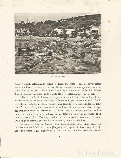 Otros art&iacute;culos de coleccionismo en papel: LAMINA 25132: Cala de S'Alguer - Josep Pla