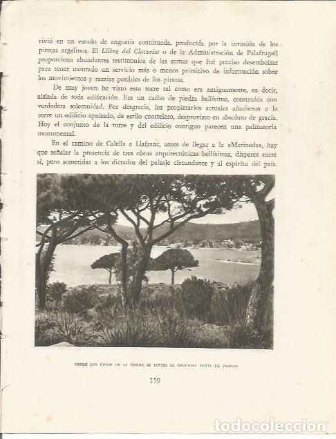 Otros art&iacute;culos de coleccionismo en papel: LAMINA 25152: Bahia de Calella de Palafrugell - Josep Pla