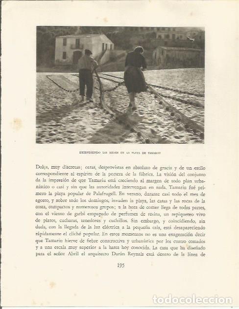 Otros art&iacute;culos de coleccionismo en papel: LAMINA 25169: Extendiendo las redes en Tamariu - Josep Pla
