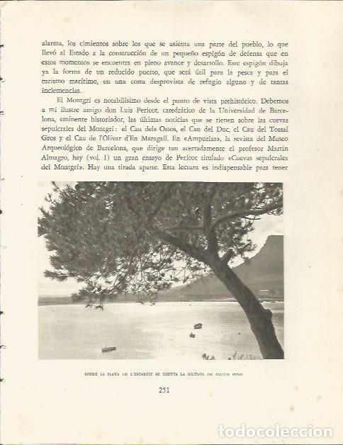 Otros art&iacute;culos de coleccionismo en papel: LAMINA 25190: Playa de L'Estartit - Josep Pla