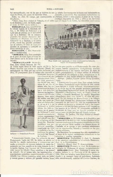 Otros art&iacute;culos de coleccionismo en papel: LAMINA ESPASA 37089: Hotel Continental en Djobouti+ - Varios