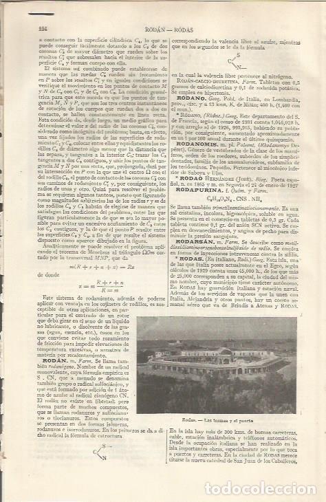 Otros art&iacute;culos de coleccionismo en papel: LAMINA ESPASA 37052: Termas y puerto de Rodas, Grecia - Varios