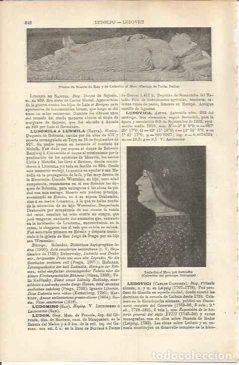 Otros art&iacute;culos de coleccionismo en papel: LAMINA ESPASA 37247: Tumba de Beatriz de Este y Ludovico el Moro - Varios