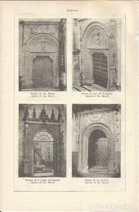 Otros art&iacute;culos de coleccionismo en papel: LAMINA ESPASA 37228: Iglesias de San Mateo en Lucena, Sevilla - Varios