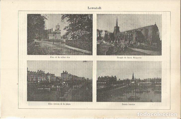 Otros art&iacute;culos de coleccionismo en papel: LAMINA ESPASA 37209: Vistas de Lowestoft - Varios