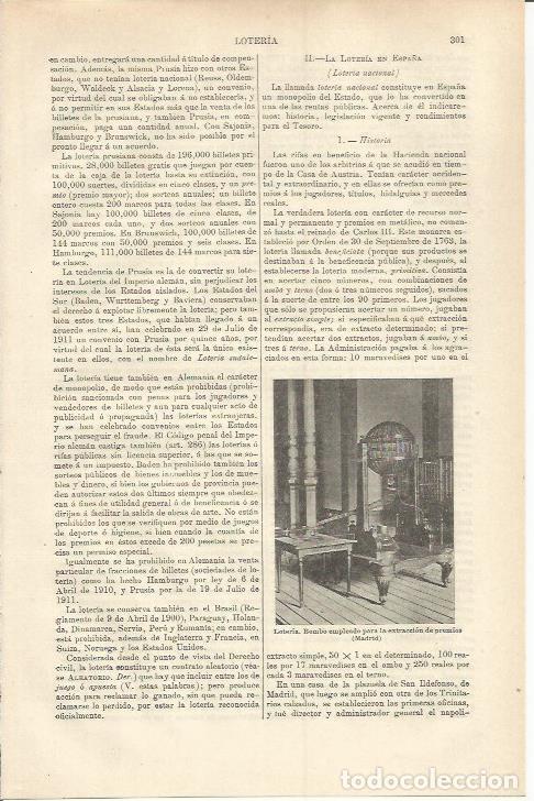 Otros art&iacute;culos de coleccionismo en papel: LAMINA ESPASA 37185: Bombo de la Loteria Nacional de Espa&ntilde;a - Varios