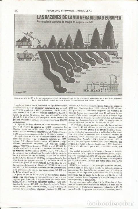 Otros art&iacute;culos de coleccionismo en papel: LAMINA ESPASA 36829: Porcentaje del consumo de energia en Europa - Varios