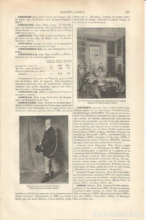 Otros art&iacute;culos de coleccionismo en papel: LAMINA ESPASA 37175: LA bendicion de la mesa, por E. Lorimer - Varios