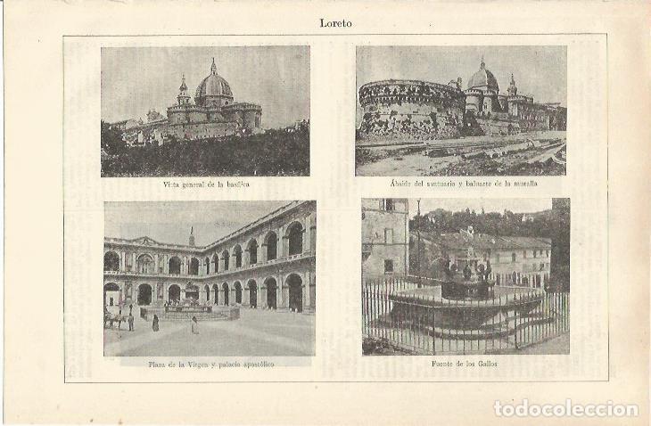 Otros art&iacute;culos de coleccionismo en papel: LAMINA ESPASA 37170: Basilica de Loreto - Varios