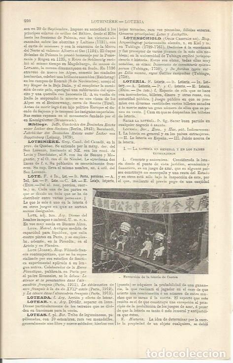 Otros art&iacute;culos de coleccionismo en papel: LAMINA ESPASA 37183: Extraccion de la loteria de Canton - Varios