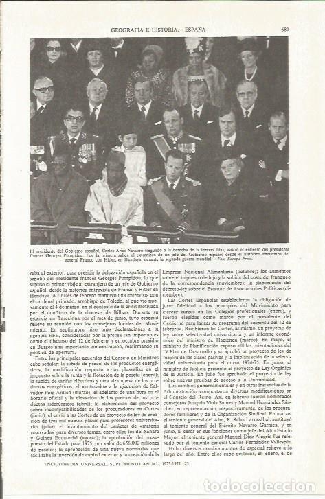 Otros art&iacute;culos de coleccionismo en papel: LAMINA ESPASA 36848: Entierro del presidente de Francia, Georges Pompidou - Varios