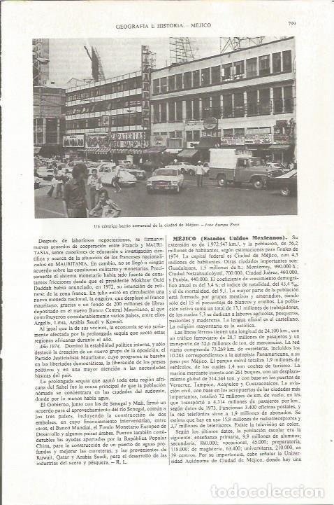 Otros art&iacute;culos de coleccionismo en papel: LAMINA ESPASA 36871: Barrio comercial de Mexico DF - Varios