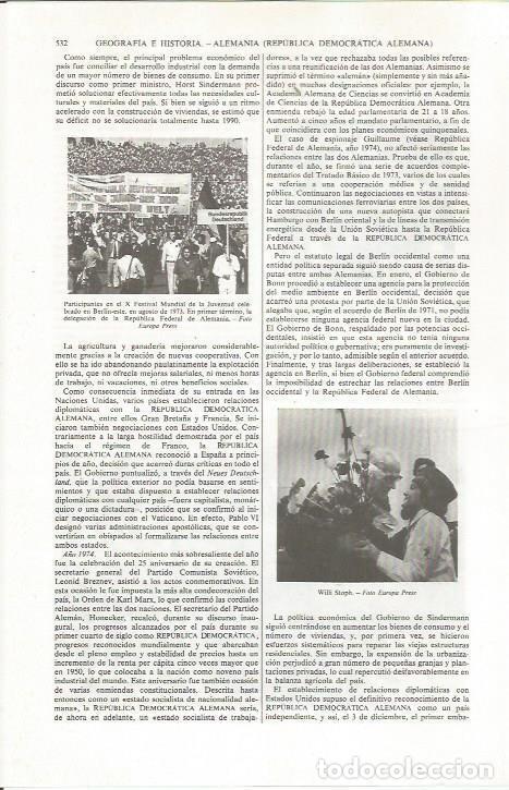 Otros art&iacute;culos de coleccionismo en papel: LAMINA ESPASA 36810: X Festival Mundial de la Juventud en Berlin en 1973 - Varios