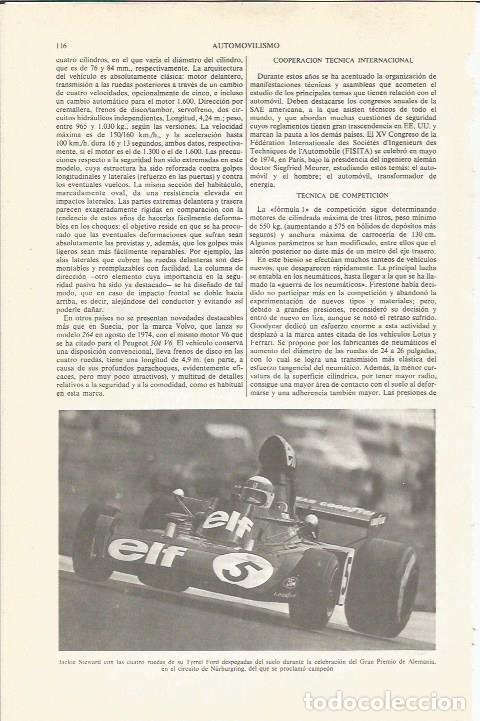 Otros art&iacute;culos de coleccionismo en papel: LAMINA ESPASA 36772: Jackie Steward en el Gran Premio de Alemania de 1973 - Varios