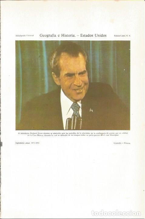 Otros art&iacute;culos de coleccionismo en papel: LAMINA ESPASA 36856: Richard Nixon - Varios