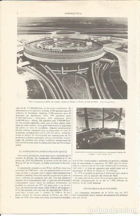 Otros art&iacute;culos de coleccionismo en papel: LAMINA ESPASA 36755: Aeropuerto de Charles de Gaulle de Paris - Varios