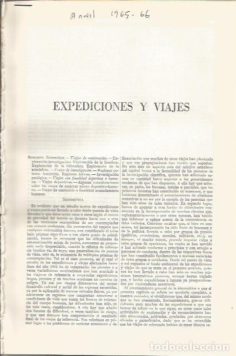 Otros art&iacute;culos de coleccionismo en papel: LAMINA ESPASA 36750: Expediciones y viajes. Entrada completa - Varios