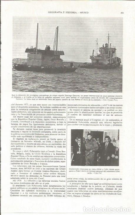 Otros art&iacute;culos de coleccionismo en papel: LAMINA ESPASA 36872: Remolque de la balsa Acali en Las Palmas de Gran Canaria - Varios