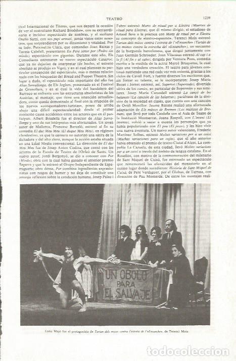 Otros art&iacute;culos de coleccionismo en papel: LAMINA ESPASA 36942: Enric Majo en Tartan dels micos - Varios