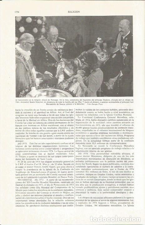 Otros art&iacute;culos de coleccionismo en papel: LAMINA ESPASA 36937: Bautizo del princepe Haakon de Noruega - Varios