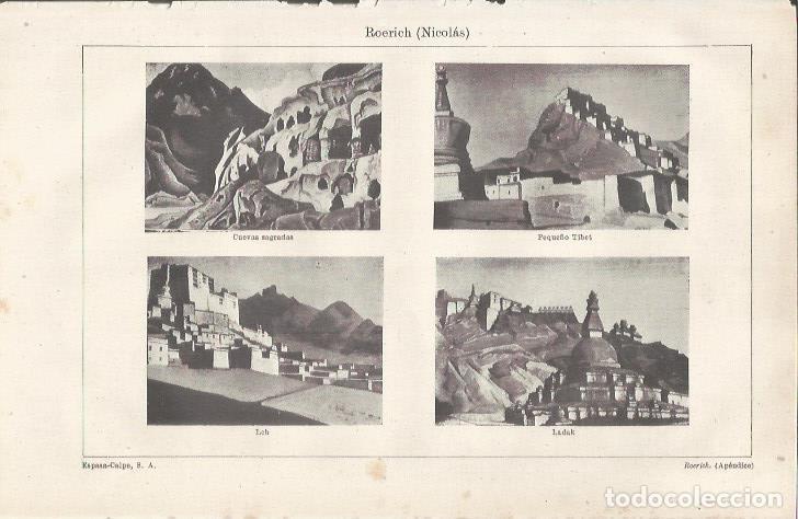 Otros art&iacute;culos de coleccionismo en papel: LAMINA ESPASA 36971: Obras por N. Roerich - Varios