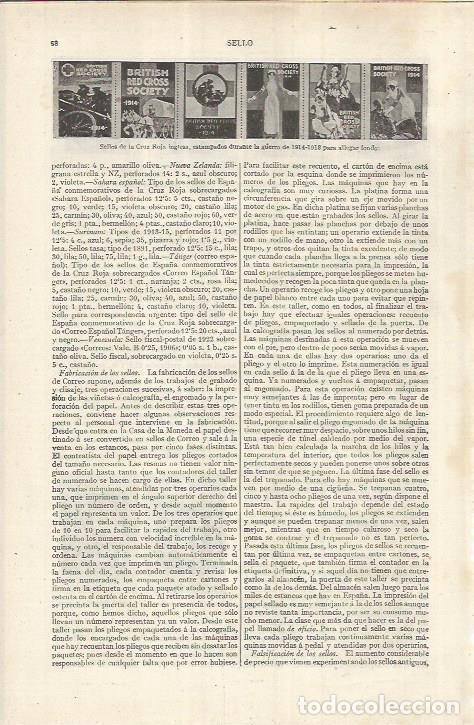 Otros art&iacute;culos de coleccionismo en papel: LAMINA ESPASA 37098: Sellos de la Cruz Roja de Inglaterra - Varios