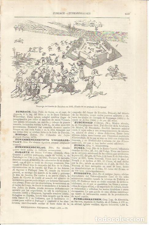 Otros art&iacute;culos de coleccionismo en papel: LAMINA ESPASA 37083: Sorpresa del fuerte de Zutphen en 1591 - Varios