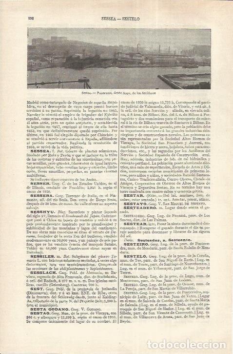 Otros art&iacute;culos de coleccionismo en papel: LAMINA ESPASA 37211: Astilleros de Sestao - Varios