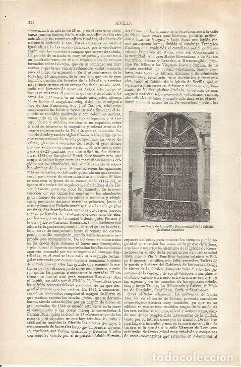 Otros art&iacute;culos de coleccionismo en papel: LAMINA ESPASA 37246: Capilla de Santa Catalina en Sevilla - Varios