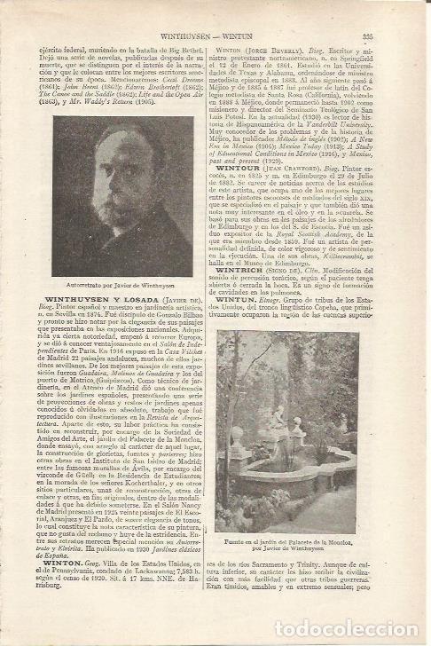 Otros art&iacute;culos de coleccionismo en papel: LAMINA ESPASA 36819: Autorretrato de Javier de Winthuysen - Varios
