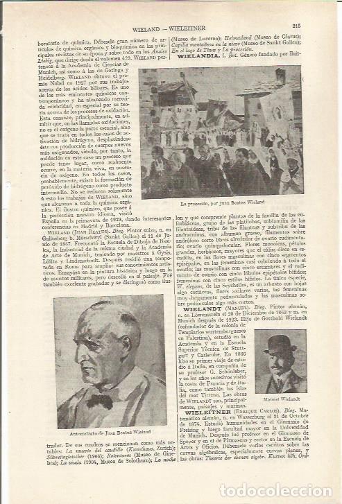 Otros art&iacute;culos de coleccionismo en papel: LAMINA ESPASA 36788: La procesion, por J. B. Wieland - Varios