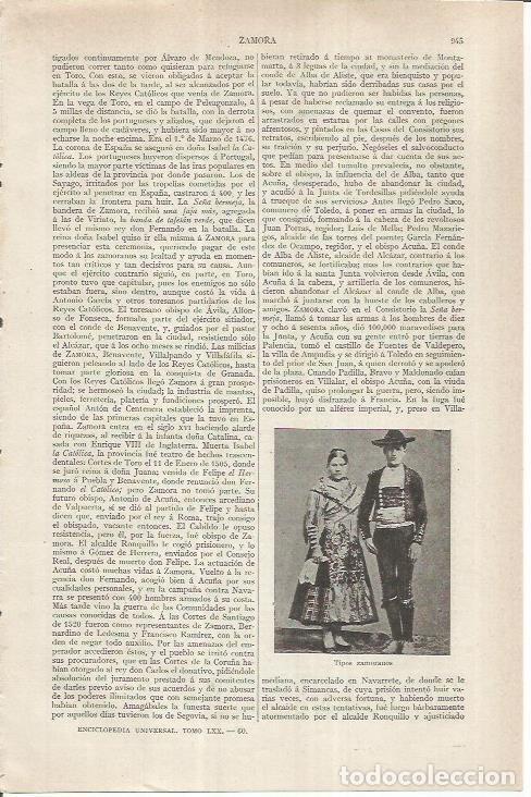 Otros art&iacute;culos de coleccionismo en papel: LAMINA ESPASA 36953: Pareja de Zamora - Varios