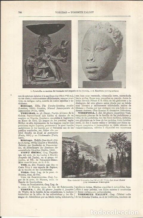 Otros art&iacute;culos de coleccionismo en papel: LAMINA ESPASA 36905: Esculturas del pueblo Yoruba de Guinea - Varios
