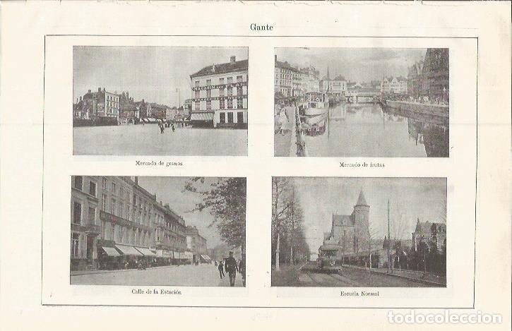 Otros art&iacute;culos de coleccionismo en papel: LAMINA ESPASA 37532: Mercados de Gante, Belgica - Varios