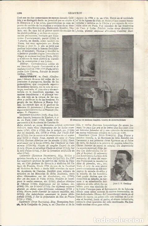Otros art&iacute;culos de coleccionismo en papel: LAMINA ESPASA 37625: El desayuno de madame Geoffrin, por Robert - Varios