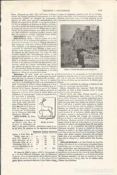 Otros art&iacute;culos de coleccionismo en papel: LAMINA ESPASA 37605: Castillo de la Dentellada en Gelida, Barcelona - Varios