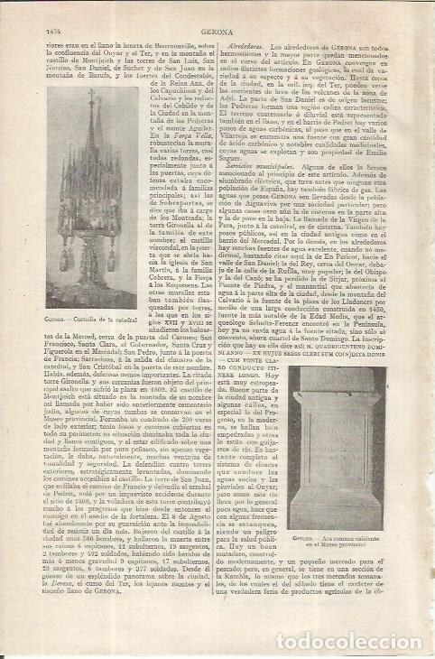 Otros art&iacute;culos de coleccionismo en papel: LAMINA ESPASA 37651: Ara romana en el Museo de Girona - Varios
