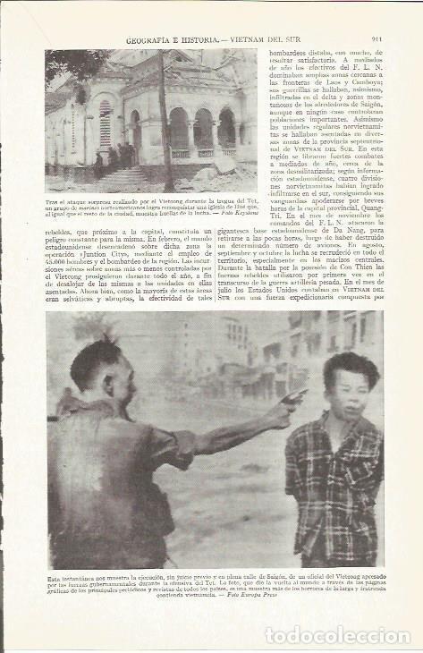 Otros art&iacute;culos de coleccionismo en papel: LAMINA ESPASA 37327: Ejecucion en Saigon - Varios