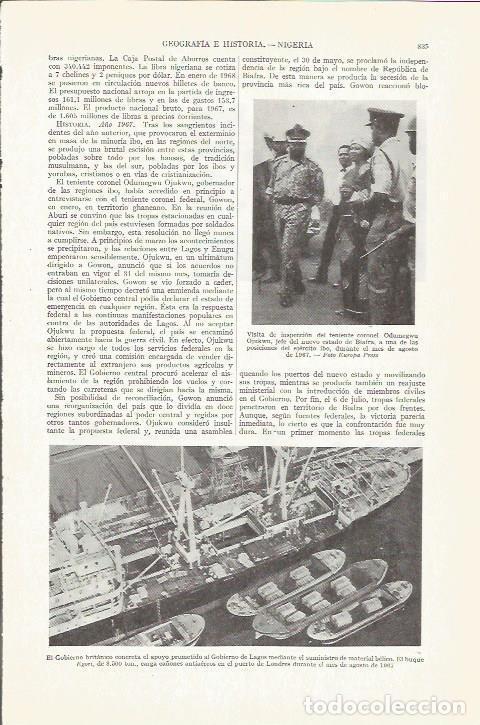 Otros art&iacute;culos de coleccionismo en papel: LAMINA ESPASA 37304: El teniente coronel Odumegwu de Nigeria - Varios