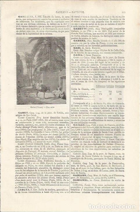 Otros art&iacute;culos de coleccionismo en papel: LAMINA ESPASA 37431: Calle de Gabes, Tunez - Varios
