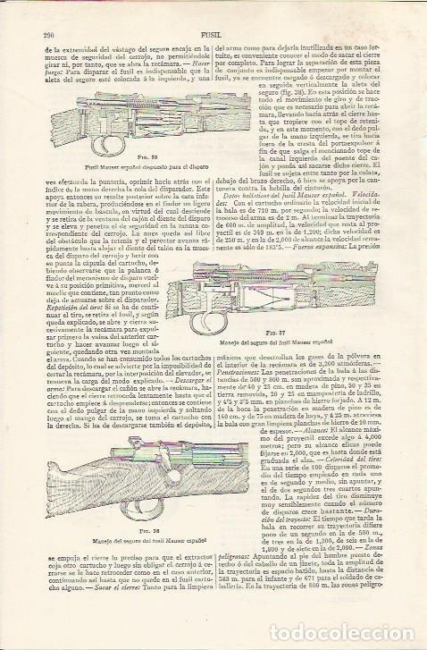 Otros Art&iacute;culos de Coleccionismo en Papel: LAMINA ESPASA 37419: Fusil Mauser - Varios