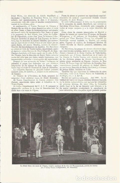 Otros Art&iacute;culos de Coleccionismo en Papel: LAMINA ESPASA 37369: Escena de La Diada Roja o Les noces de Figaro - Varios