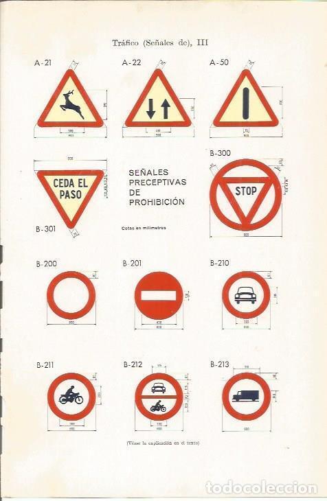 Otros Art&iacute;culos de Coleccionismo en Papel: LAMINA ESPASA 37382: Se&ntilde;ales de trafico de prohibicion - Varios