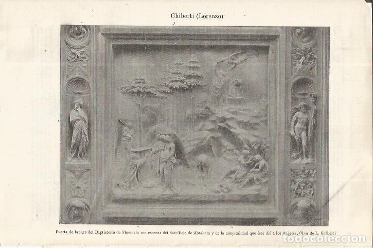 Otros Art&iacute;culos de Coleccionismo en Papel: LAMINA ESPASA 37668: Puerta del Baptisterio de Florencia - Varios